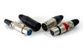 XLR connector. Royalty Free Stock Photo