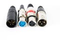 XLR connector. Royalty Free Stock Photo