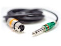 XLR to TRS jack cable isolated Royalty Free Stock Photo