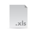 Xls file document illustration design Royalty Free Stock Photo