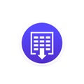 xls file vector icon download spreadsheet document