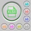 XLSX file format push buttons