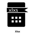 Xlsx icon vector isolated on white background, logo concept of X