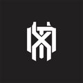 XM XLogo monogram design template Royalty Free Stock Photo