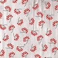 Red winter berry pattern on wood background