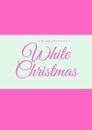 Abstract modern for white christmas designed poster