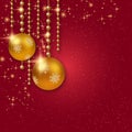 Christmas and New Year red gradient luxury vector background Royalty Free Stock Photo