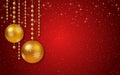 Christmas and New Year red gradient luxury vector background Royalty Free Stock Photo