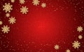 Christmas and New Year red gradient luxury vector background Royalty Free Stock Photo