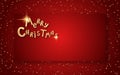 Christmas and New Year red gradient luxury vector background Royalty Free Stock Photo