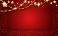 Christmas and New Year red gradient luxury vector background Royalty Free Stock Photo