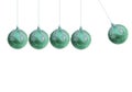 Xmas ball pendulum Royalty Free Stock Photo