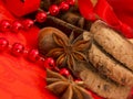 Xmas biscuits with red decoration