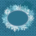 Xmas blue frame