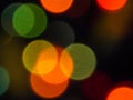 Xmas blurs lighting ball bokeh effect