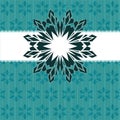 Xmas card vector with snowflake designs Royalty Free Stock Photo