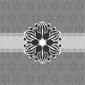 Xmas card vector with snowflake designs Royalty Free Stock Photo