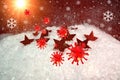 Xmas christmas covid 19 coronavirus card - 3d rendering Royalty Free Stock Photo