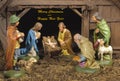 Xmas crib and nativity scene Royalty Free Stock Photo