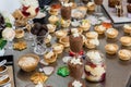 Xmas desserts on a table Royalty Free Stock Photo