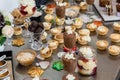 Xmas desserts on a table