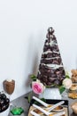 Xmas desserts, rocky road xmas tree