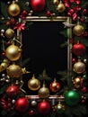 xmas frame illustration Royalty Free Stock Photo