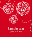 Xmas greeting card Royalty Free Stock Photo