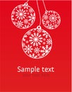 Xmas greeting card Royalty Free Stock Photo