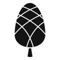 Xmas pine cone icon, simple style