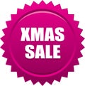 Xmas sale seal stamp badge pink Royalty Free Stock Photo