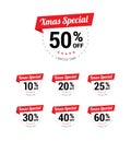 Xmas Special % Off Labels