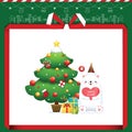 xmas tree with gifts. Vector illustration decorative design Royalty Free Stock Photo
