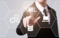 XML Code Programming Web Development Internet Technology Concept