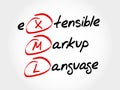 XML - eXtensible Markup Language Royalty Free Stock Photo