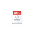 XML file vector icon Royalty Free Stock Photo