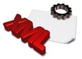 Xml tag and gear wheel