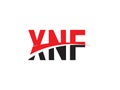 XNF Letter Initial Logo Design Vector Illustration Royalty Free Stock Photo