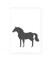 Horse silhouette isolated on white background Royalty Free Stock Photo