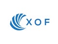 XOF letter logo design on white background. XOF creative circle letter logo Royalty Free Stock Photo