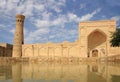 Xoja Kalon Minaret and Xoja Kalon Mosque in Bukhara city, Uzbekistan