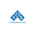 XOR letter logo design on WHITE background. XOR creative initials letter logo concept.