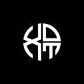 XOT logo XOT icon XOT monogram XOT letter minimalist Circle flat Unique modern abstract logo design Royalty Free Stock Photo