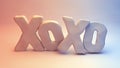 XOXO-Hugs and kisses Royalty Free Stock Photo