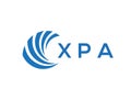 XPA letter logo design on white background. XPA creative circle letter logo concept. XPA letter design Royalty Free Stock Photo