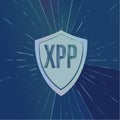 XPP Protocol Security Shield Emblem Royalty Free Stock Photo