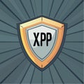 XPP Security Protocol Shield Emblem Royalty Free Stock Photo