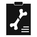 Xray bone image icon, simple style Royalty Free Stock Photo