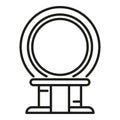 Xray device icon outline vector. Medical disease