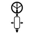 Xray metal detector icon, simple style Royalty Free Stock Photo